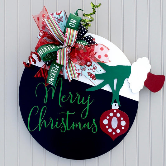 Merry Christmas Grinch Door Hanger